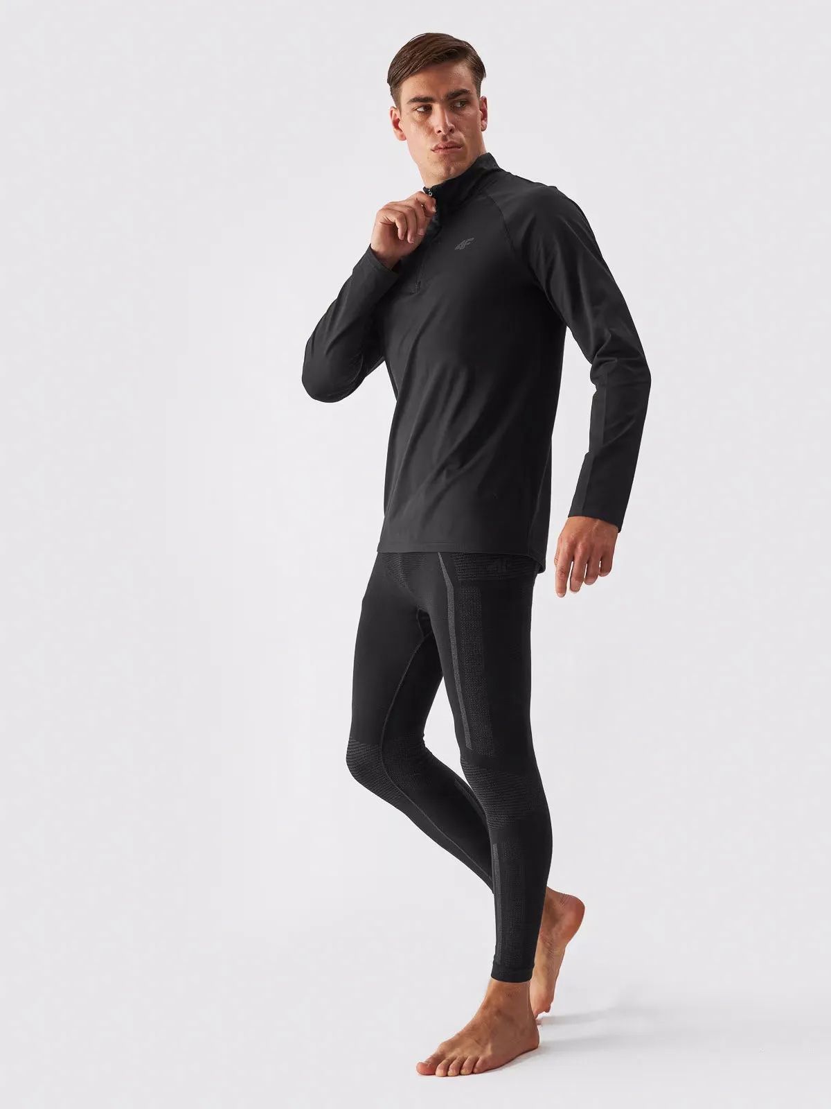 4F Black thermal jersey for man