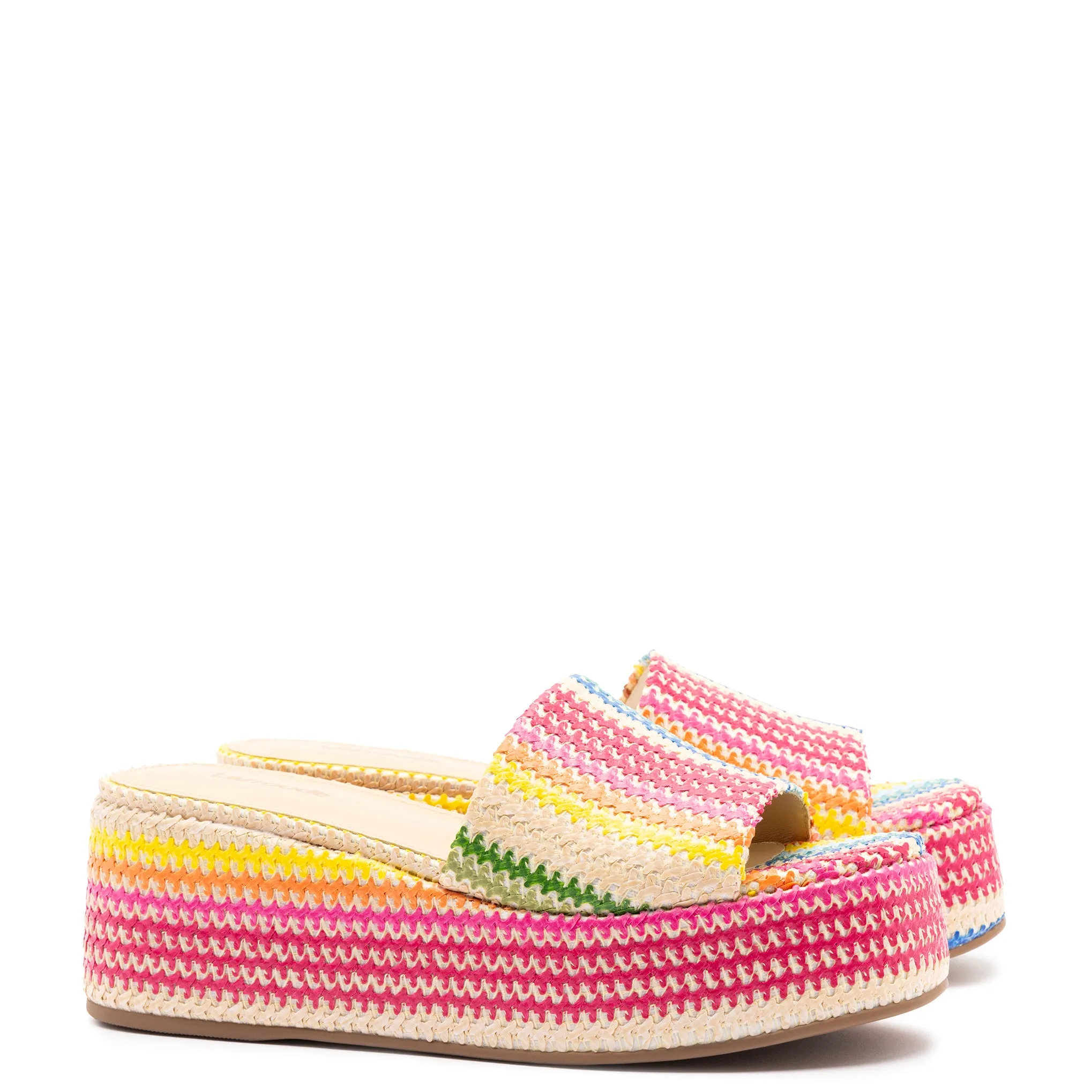 Alex In Rainbow Raffia