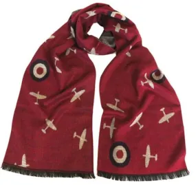 Alexander Thurlow Aircraft Themed soft scarves - Spitfire