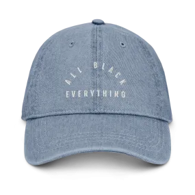 All Black Everything Denim Dad Hat