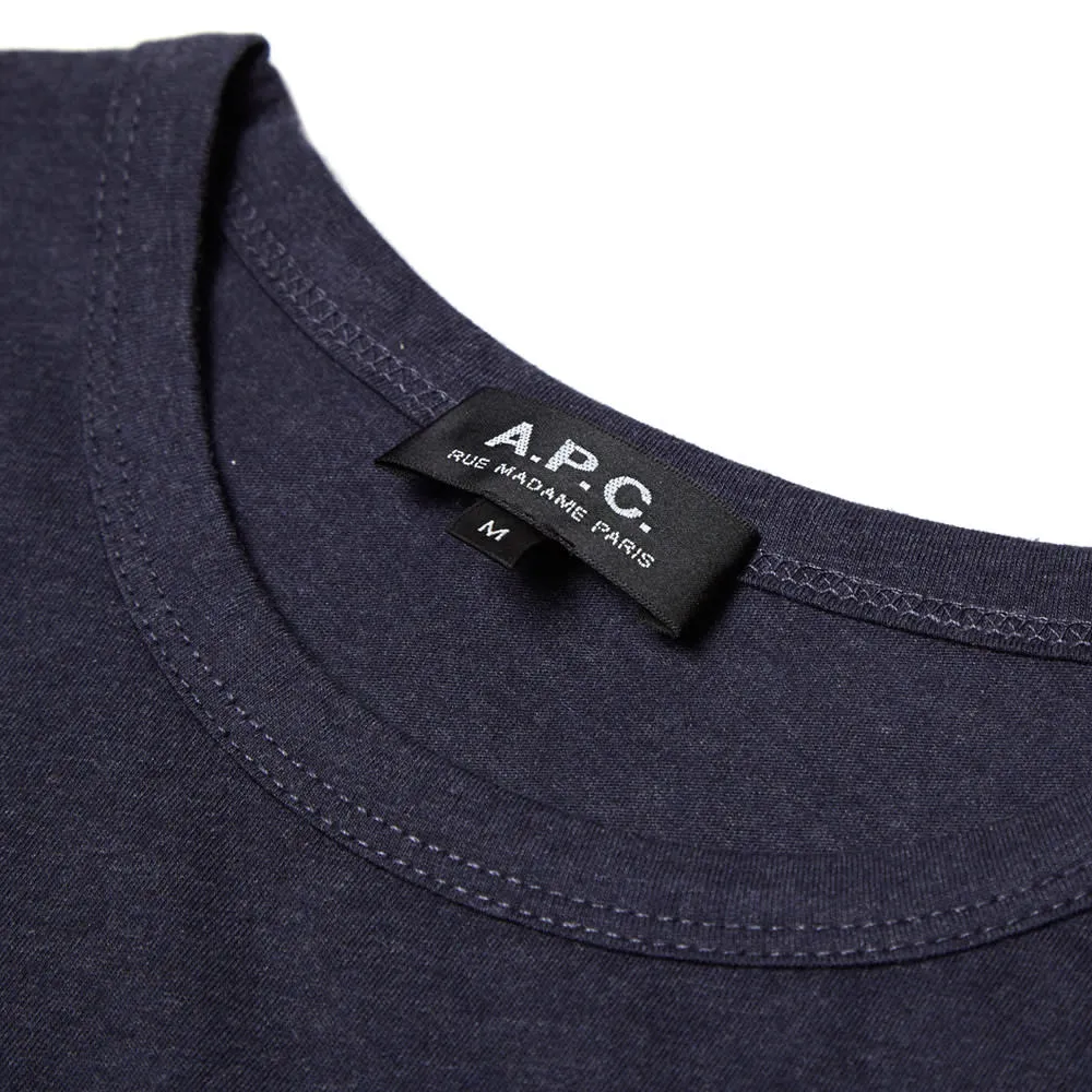 A.P.C. Basic Jersey TeeMarine