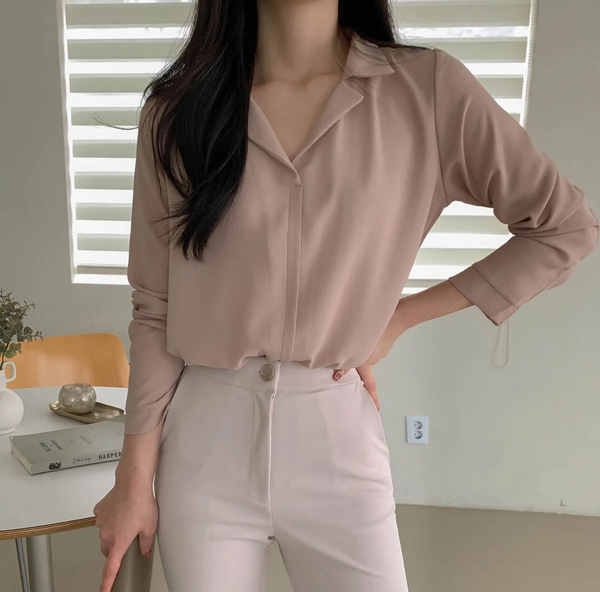 BADDIARY  |Casual Style Long Sleeves Plain Party Style Office Style