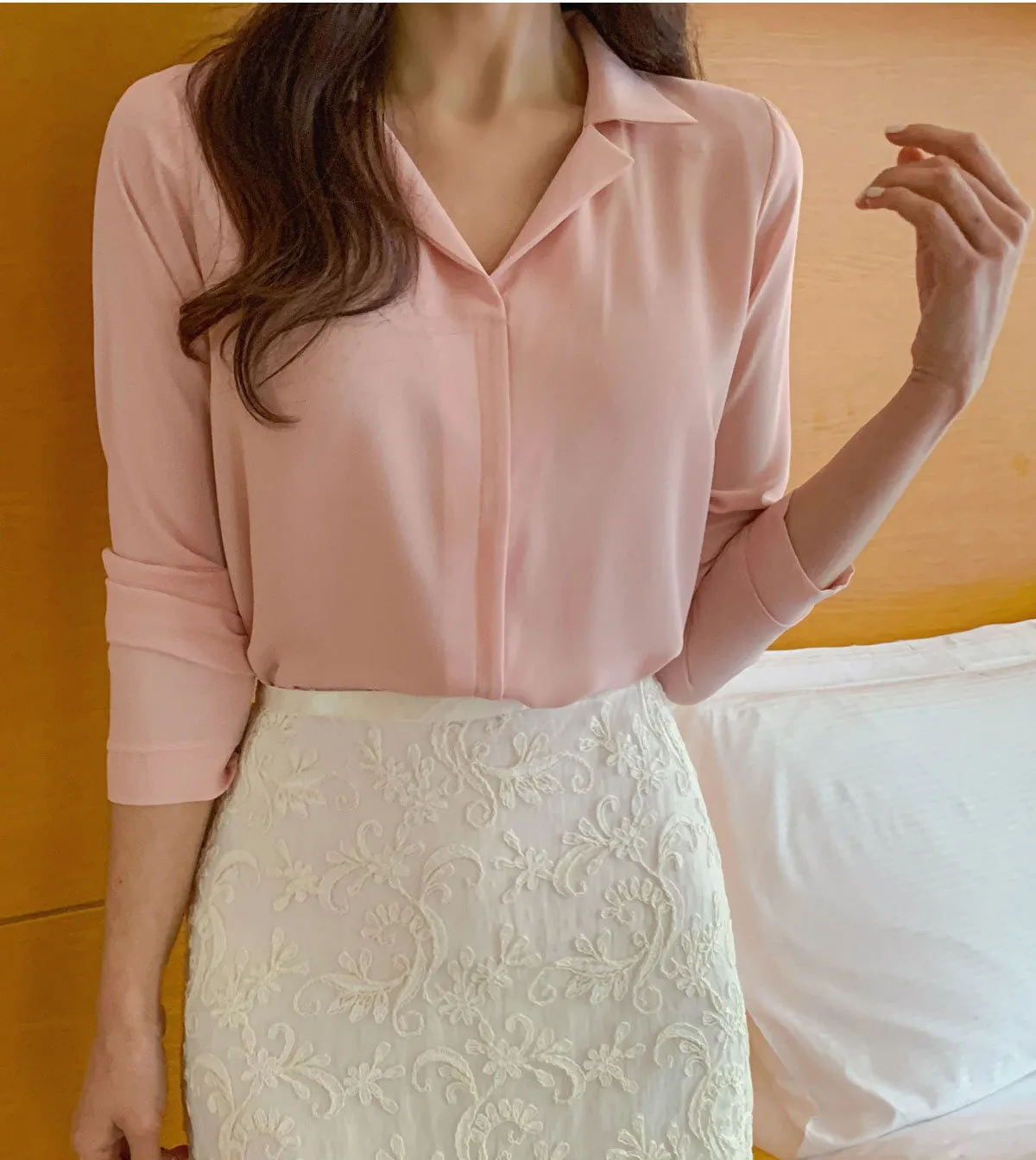 BADDIARY  |Casual Style Long Sleeves Plain Party Style Office Style