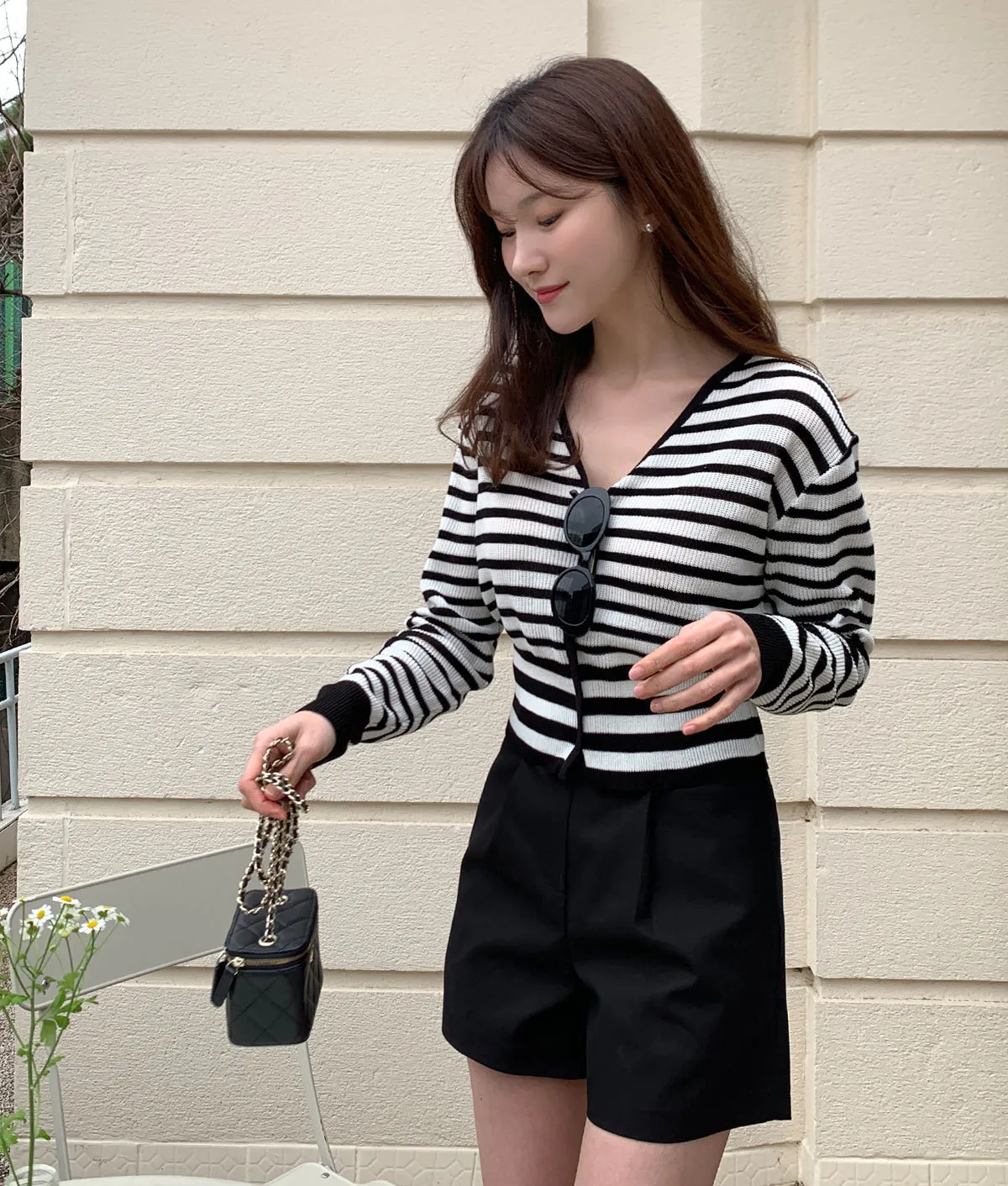 BADDIARY  |Stripes Casual Style Long Sleeves Party Style Office Style