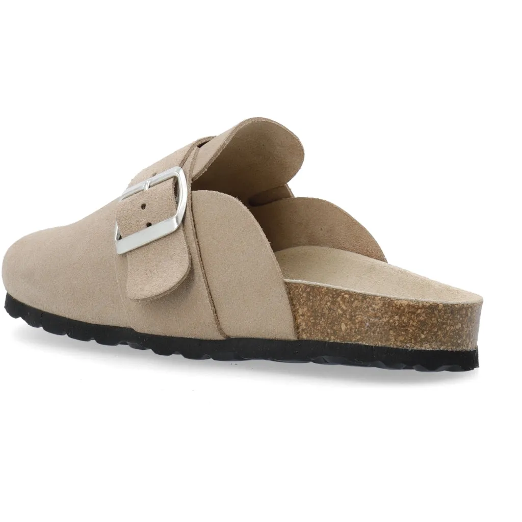 Bianco Beige Olivia Mule Sandaler