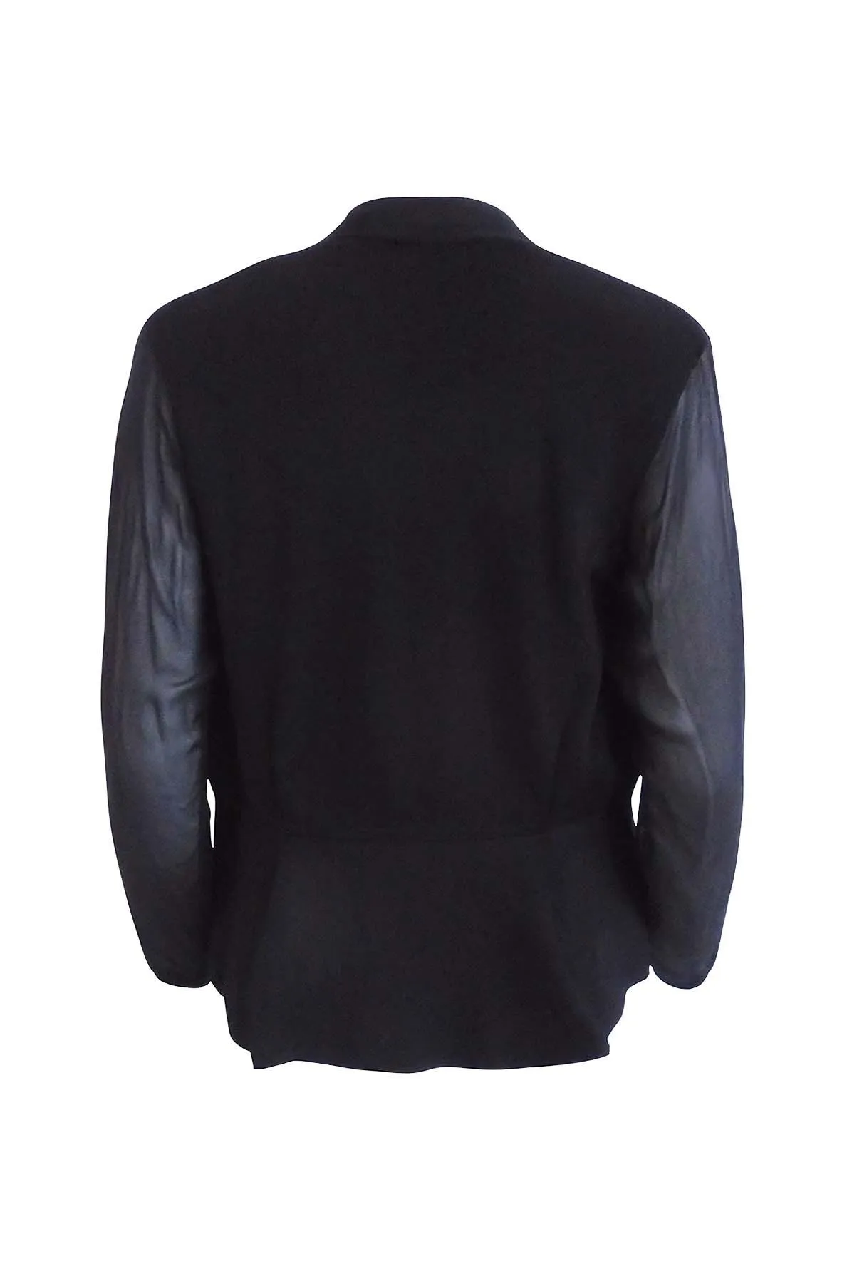 Black Knitted Long Sleeve Outerwear