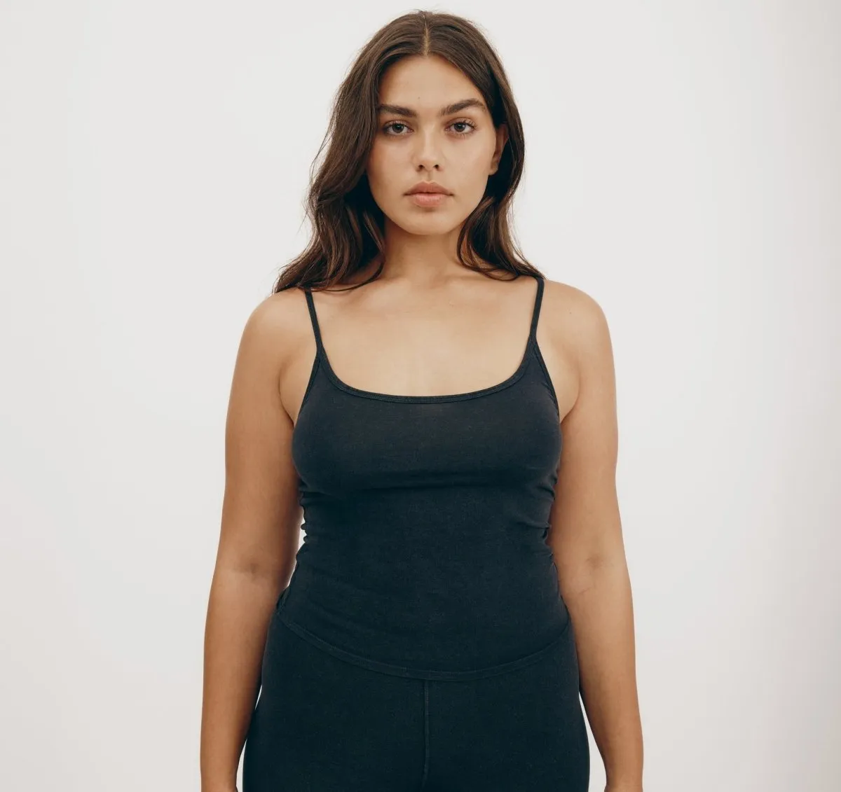 Black Organic Basics Core Singlet