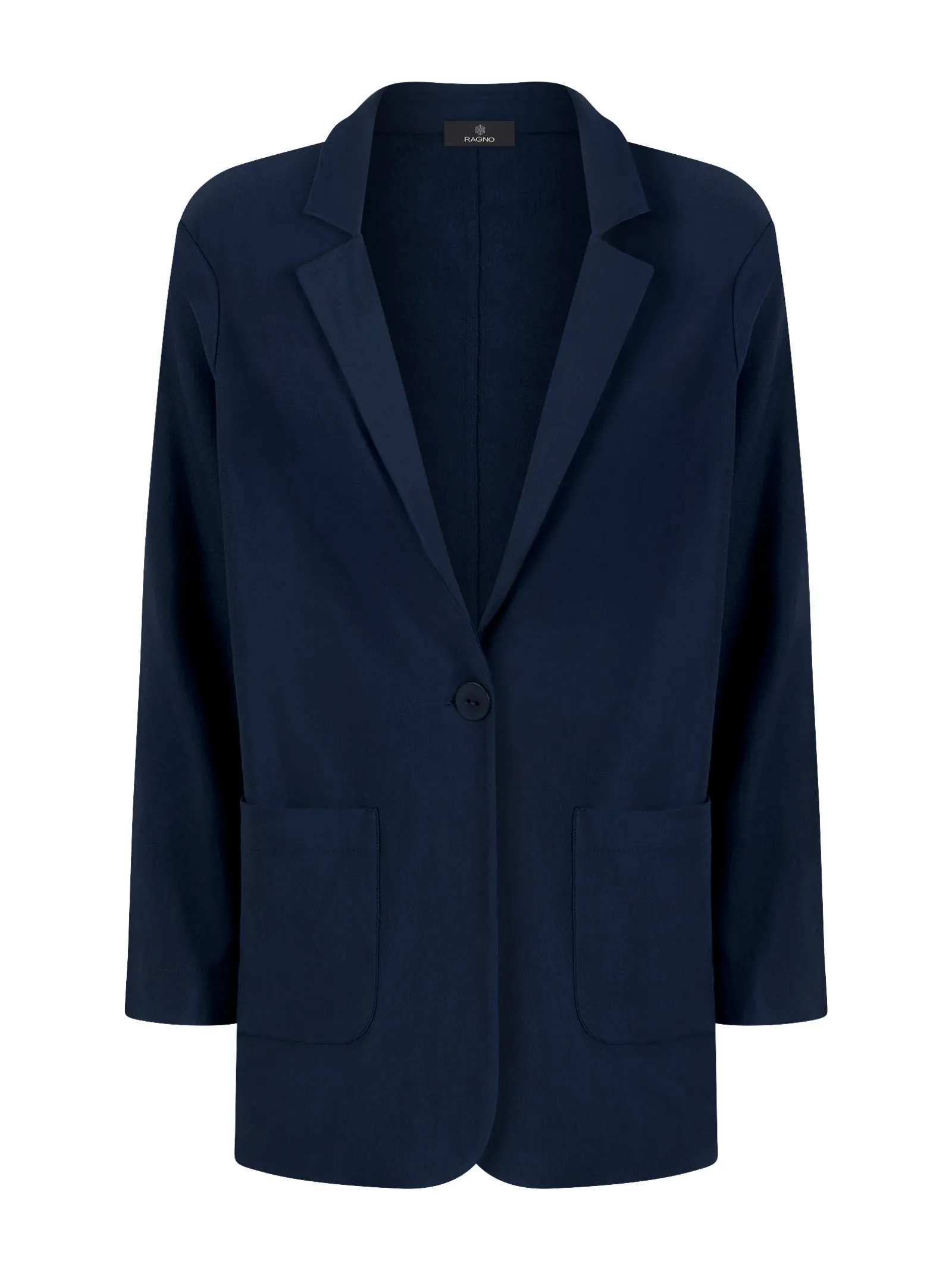 Blazer destrutturato in in Eco Techno Fleece - Bleu