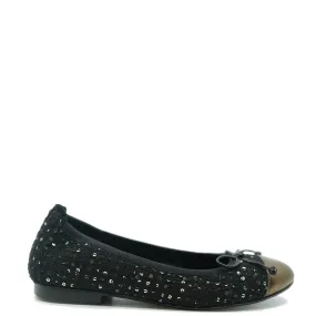 Blublonc Bronze Sequin Ballet Flat