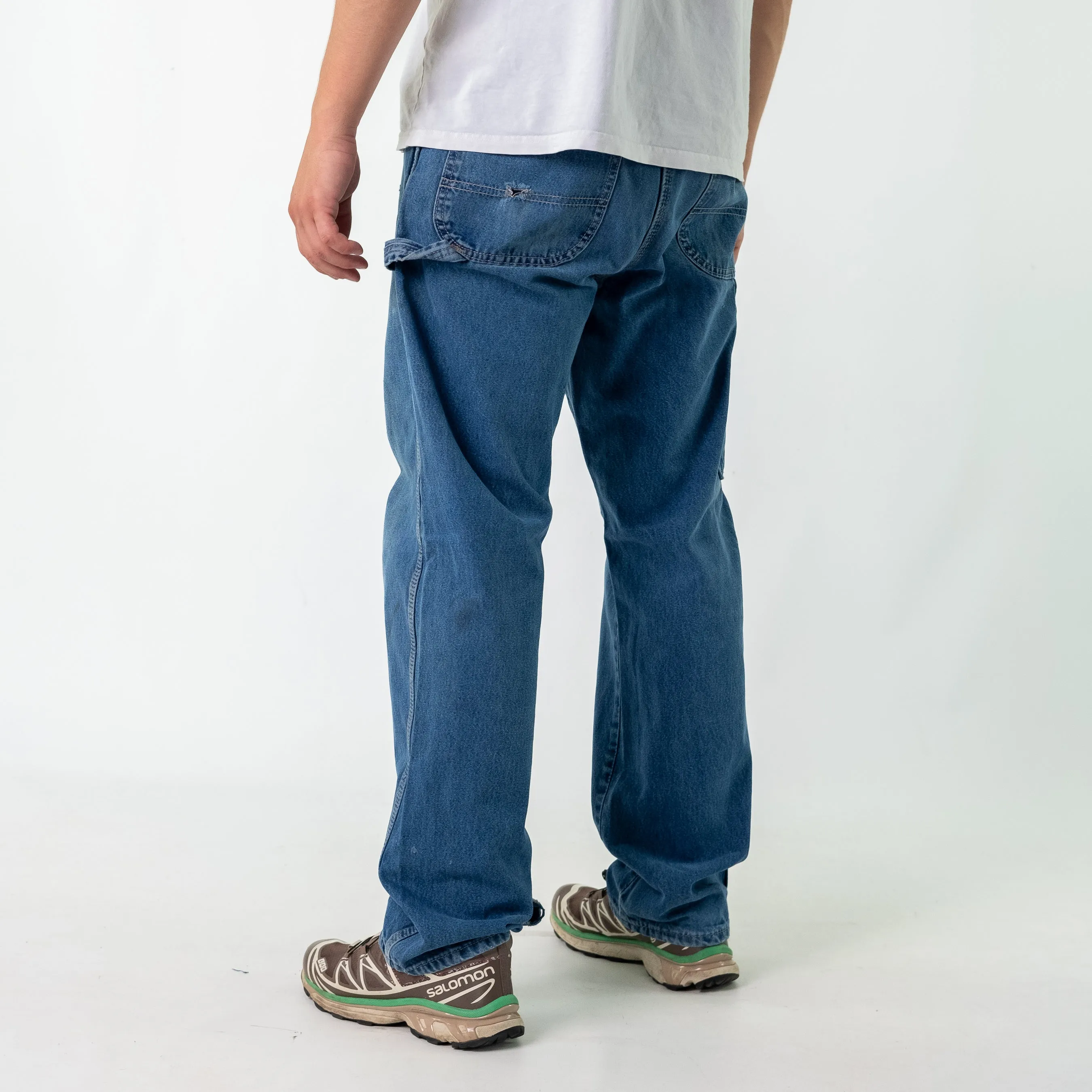 Blue 90s Dickies Denim Carpenter Jeans Baggy Pants (34x32)