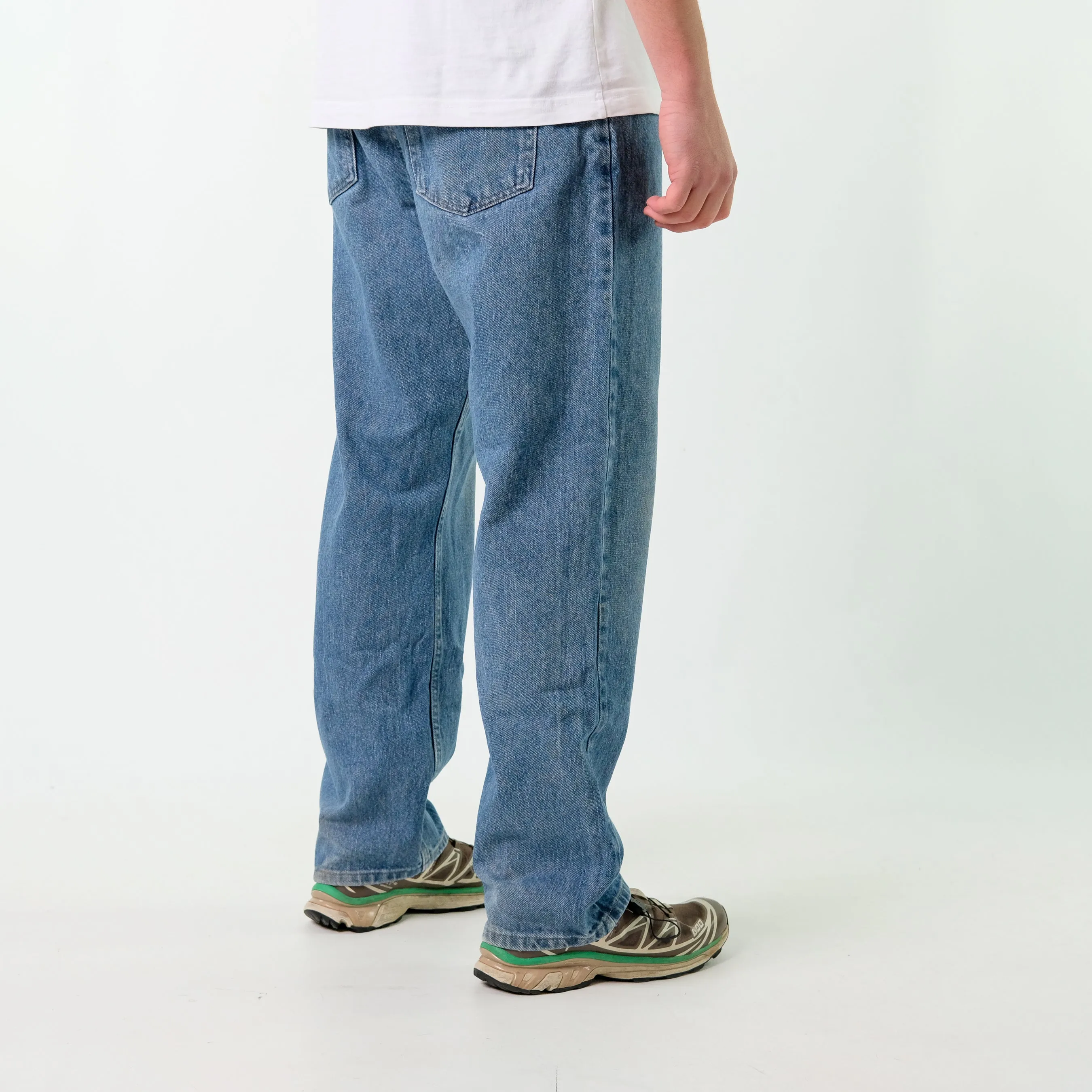 Blue 90s Wrangler Denim Jeans Baggy Pants (38x30)