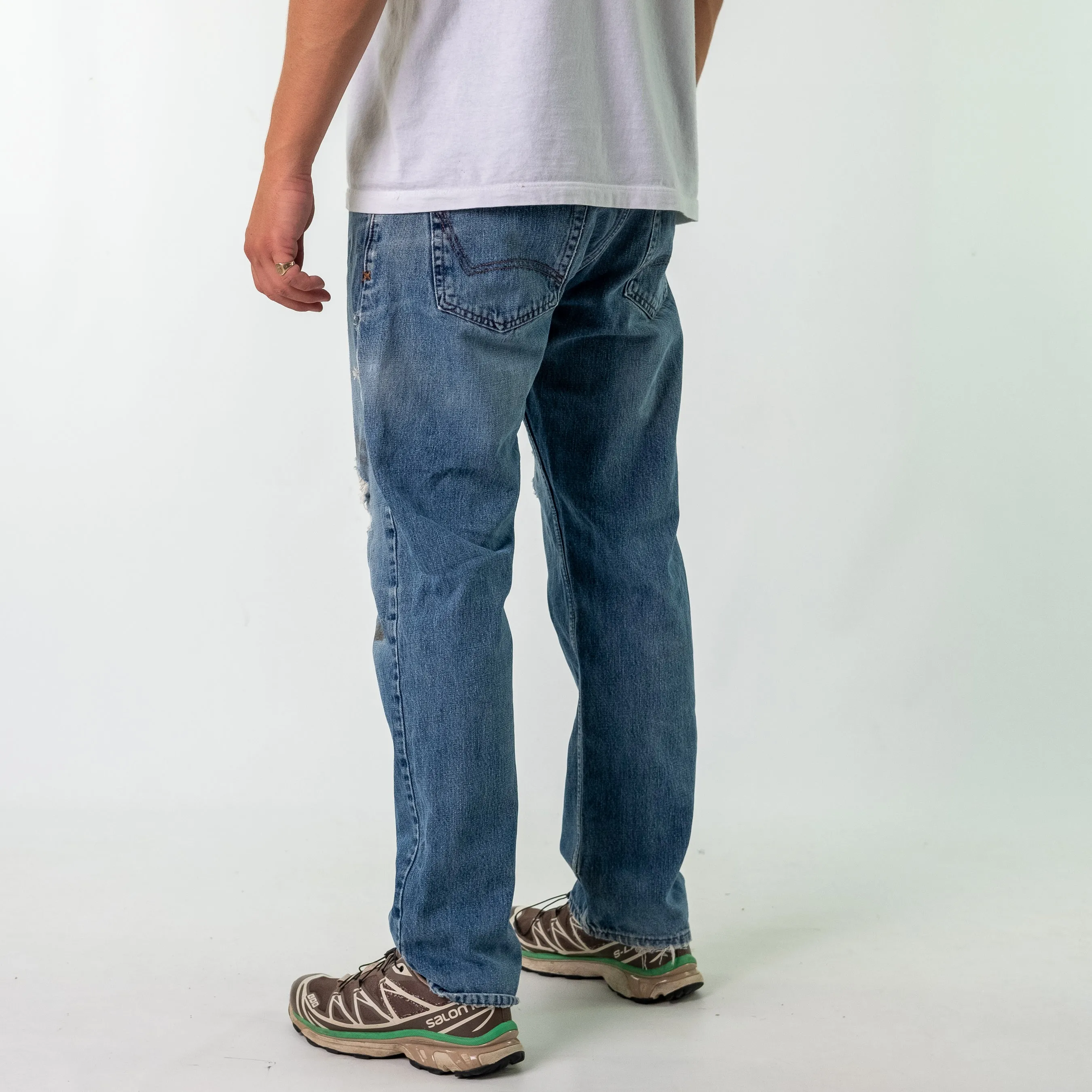 Blue y2ks Dickies Denim Jeans Baggy Pants (34x30)