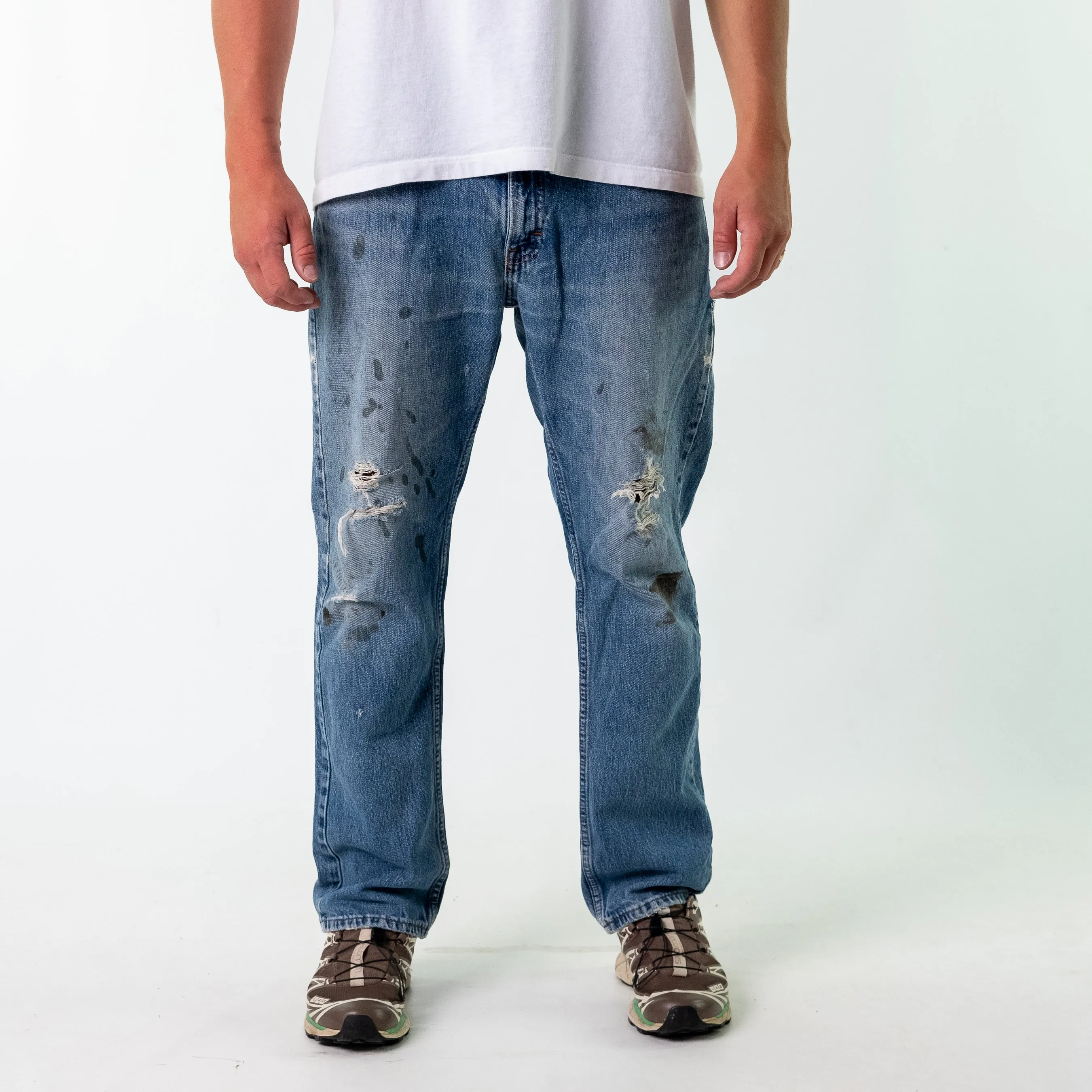 Blue y2ks Dickies Denim Jeans Baggy Pants (34x30)