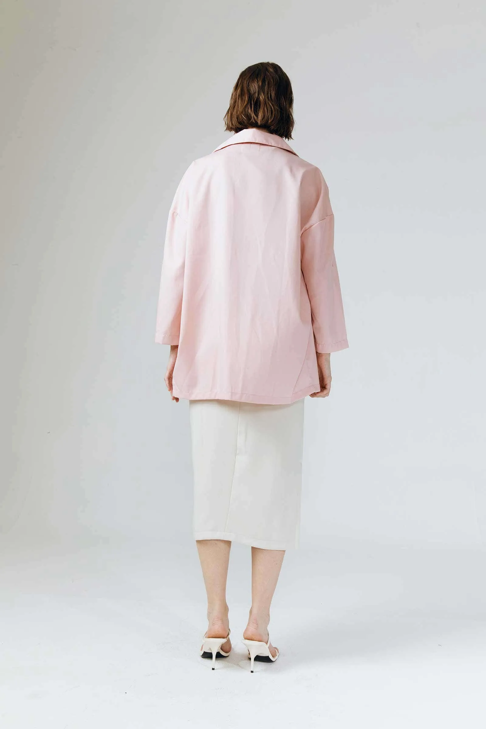 Blush Cara Convertible Sleeve Button Outerwear