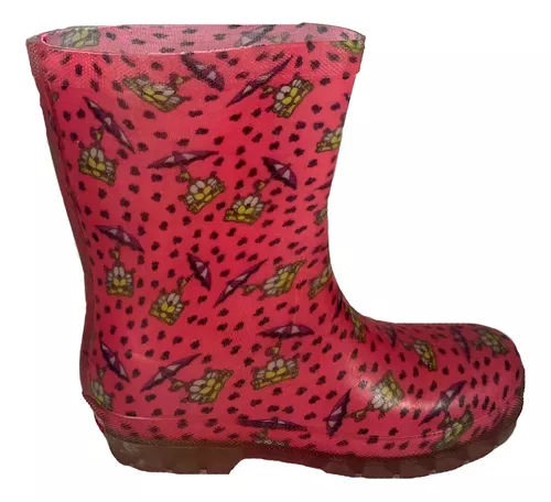 Bota De Lluvia Para Niños Kickers Color Rosa 525055 Empo2000