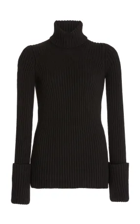 Bottega Veneta Ribbed-Knit Wool Turtleneck Sweater