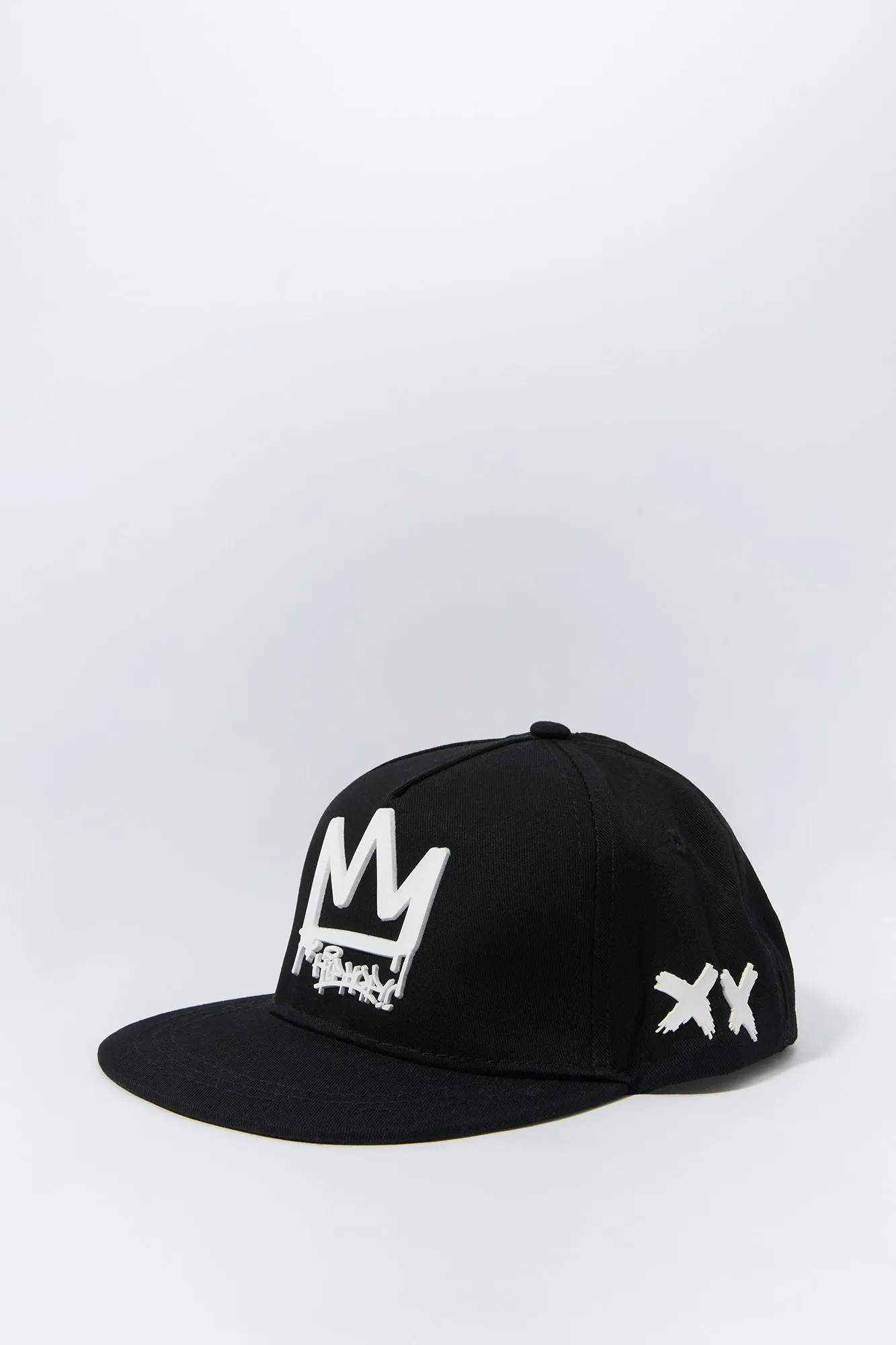 Boys Rubber Crown Snapback Hat