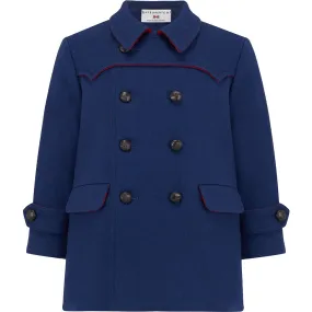 Britannical Marylebone Pea Coat, Portland Blue