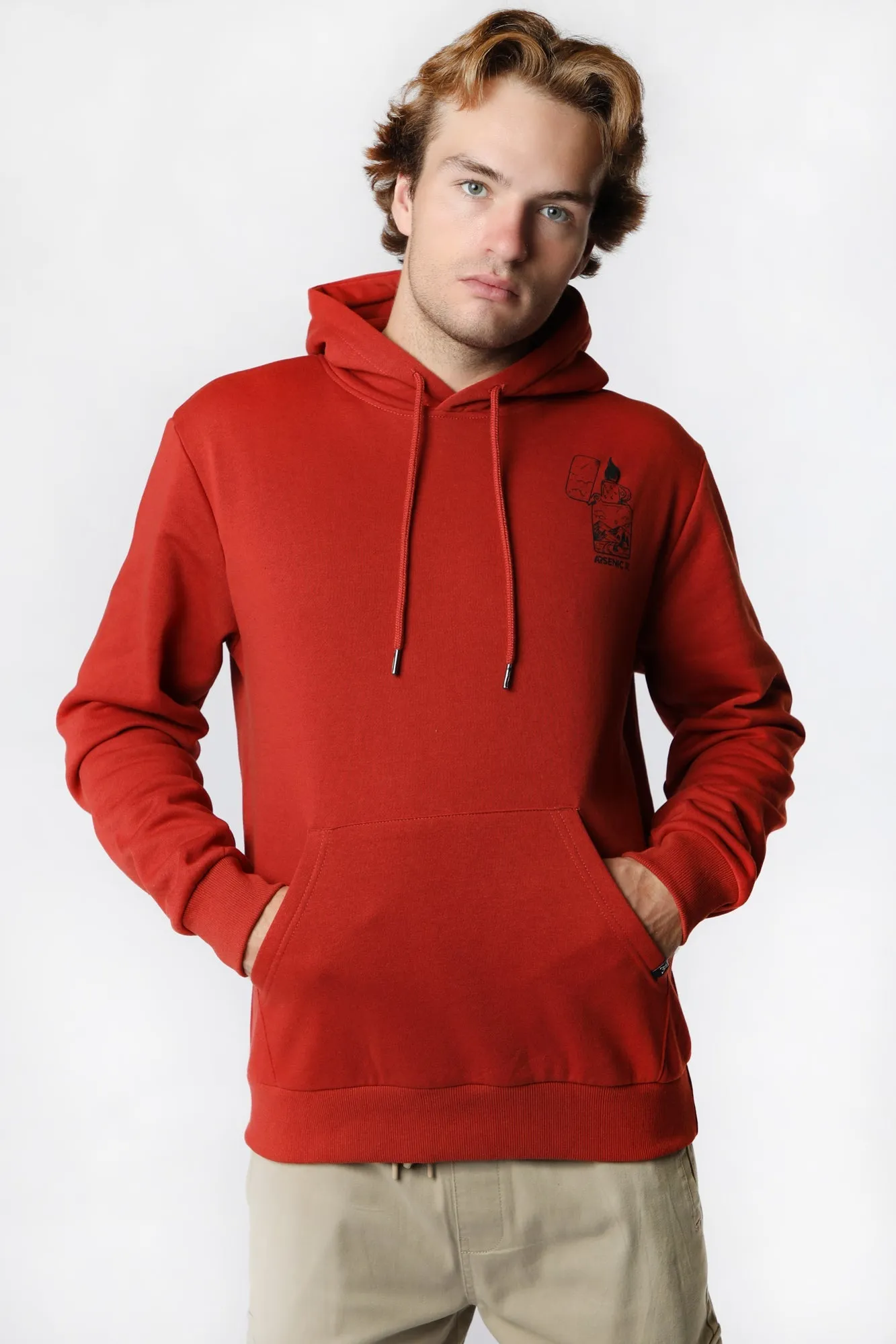 Burn the Night Away Hooded Sweatshirt for Men Arsenic