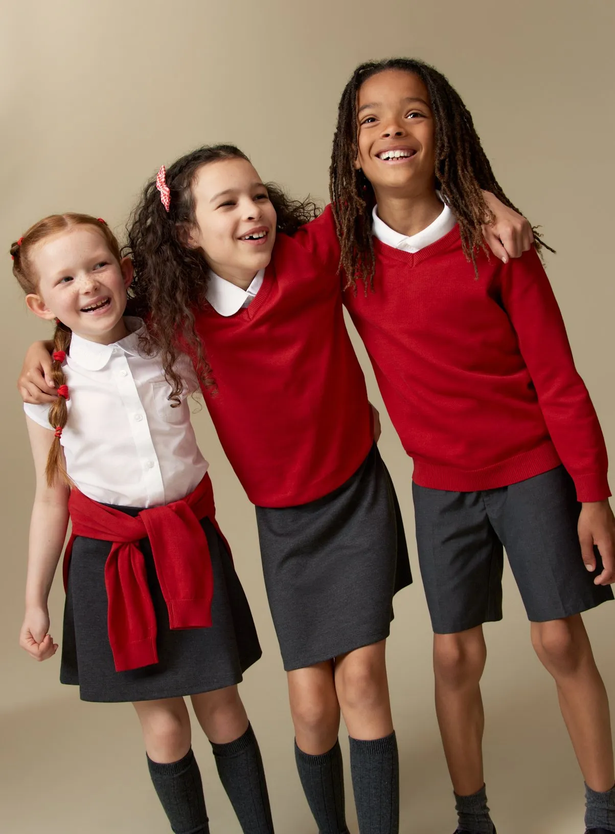 Buy Red Unisex V-Neck Jumpers 2 Pack 5 years | School jumpers and sweatshirts | Tu