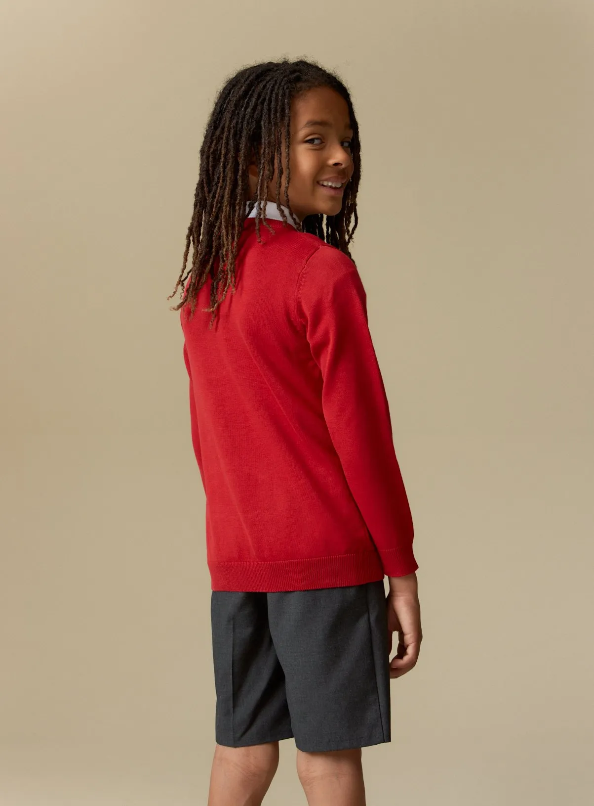 Buy Red Unisex V-Neck Jumpers 2 Pack 5 years | School jumpers and sweatshirts | Tu