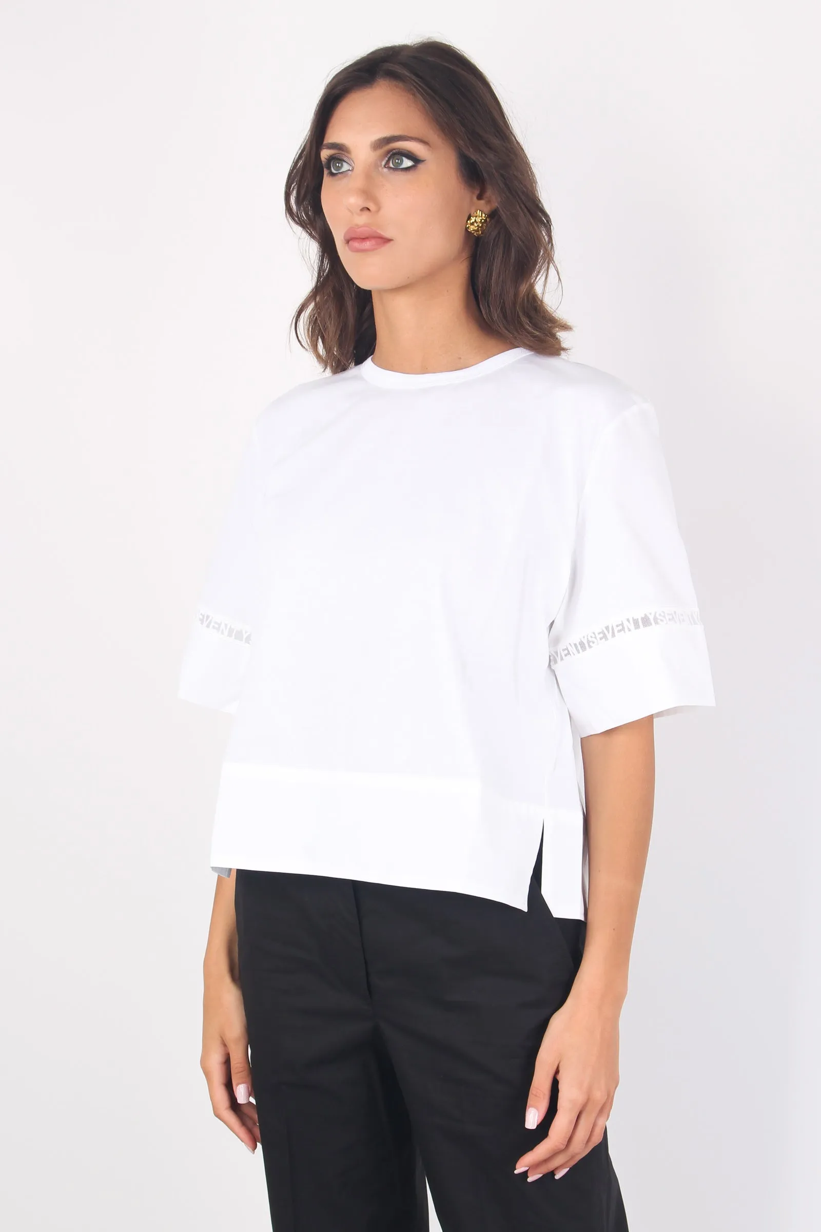 Casacca Popeline Jersey Bianco