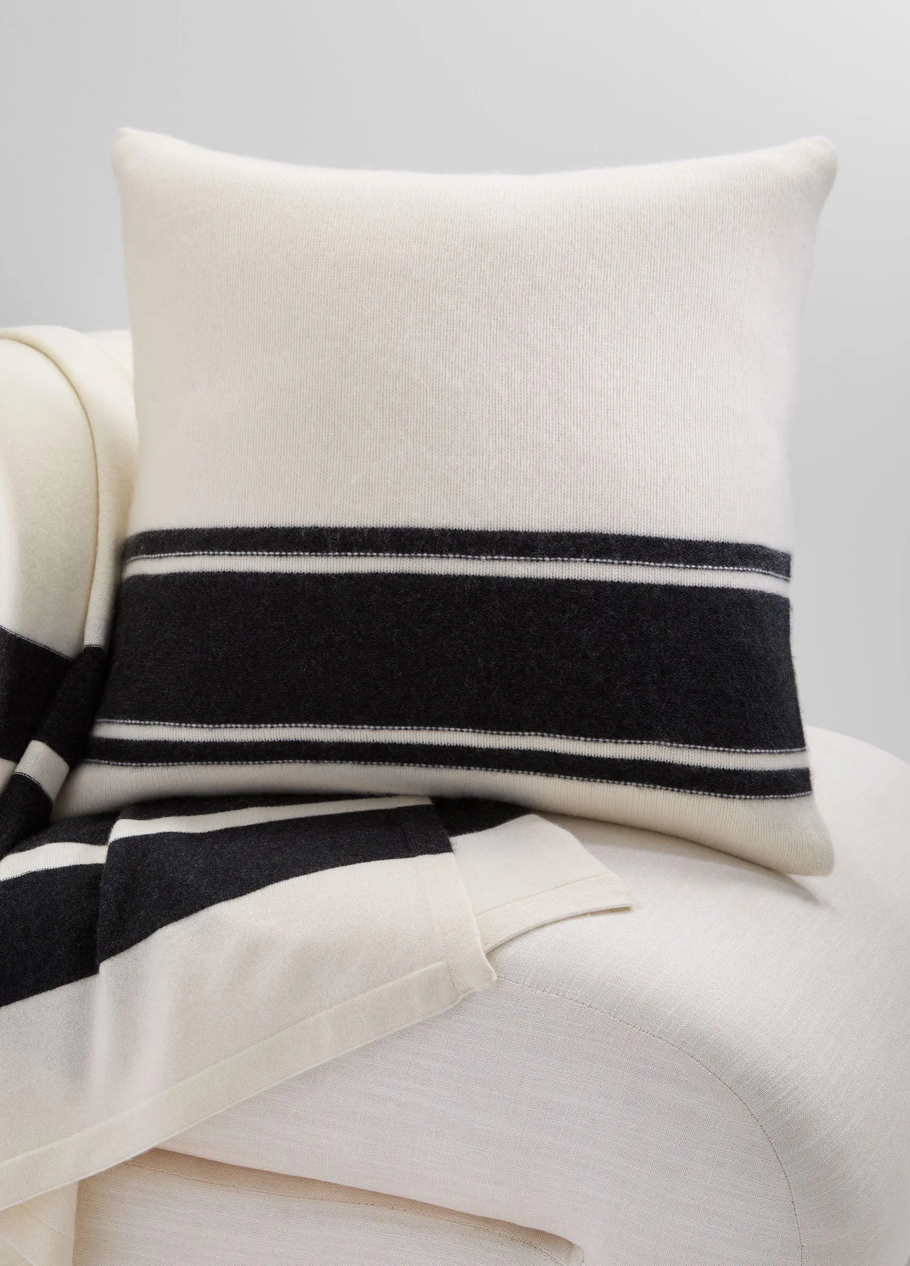 Cashmere Jersey Stripe Pillow