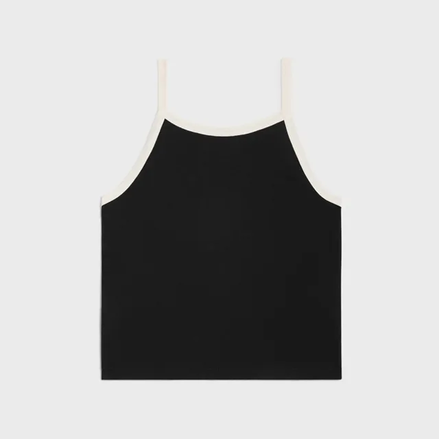 CELINE  |celine paris tank top in cotton jersey