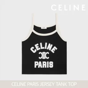 CELINE  |celine paris tank top in cotton jersey