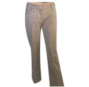 Chanel 03P 2003 Spring light brown khaki jeans, low rider style in FR size 40.