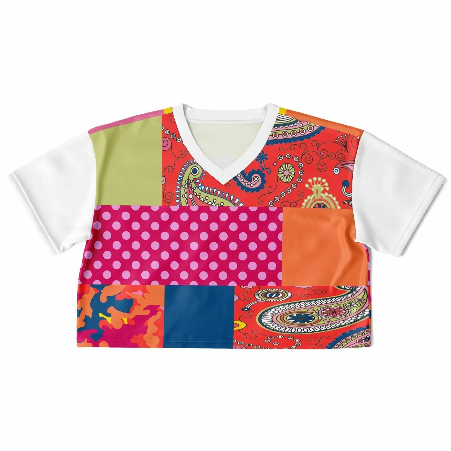 Chili Pepper Patchwork Crop Jersey