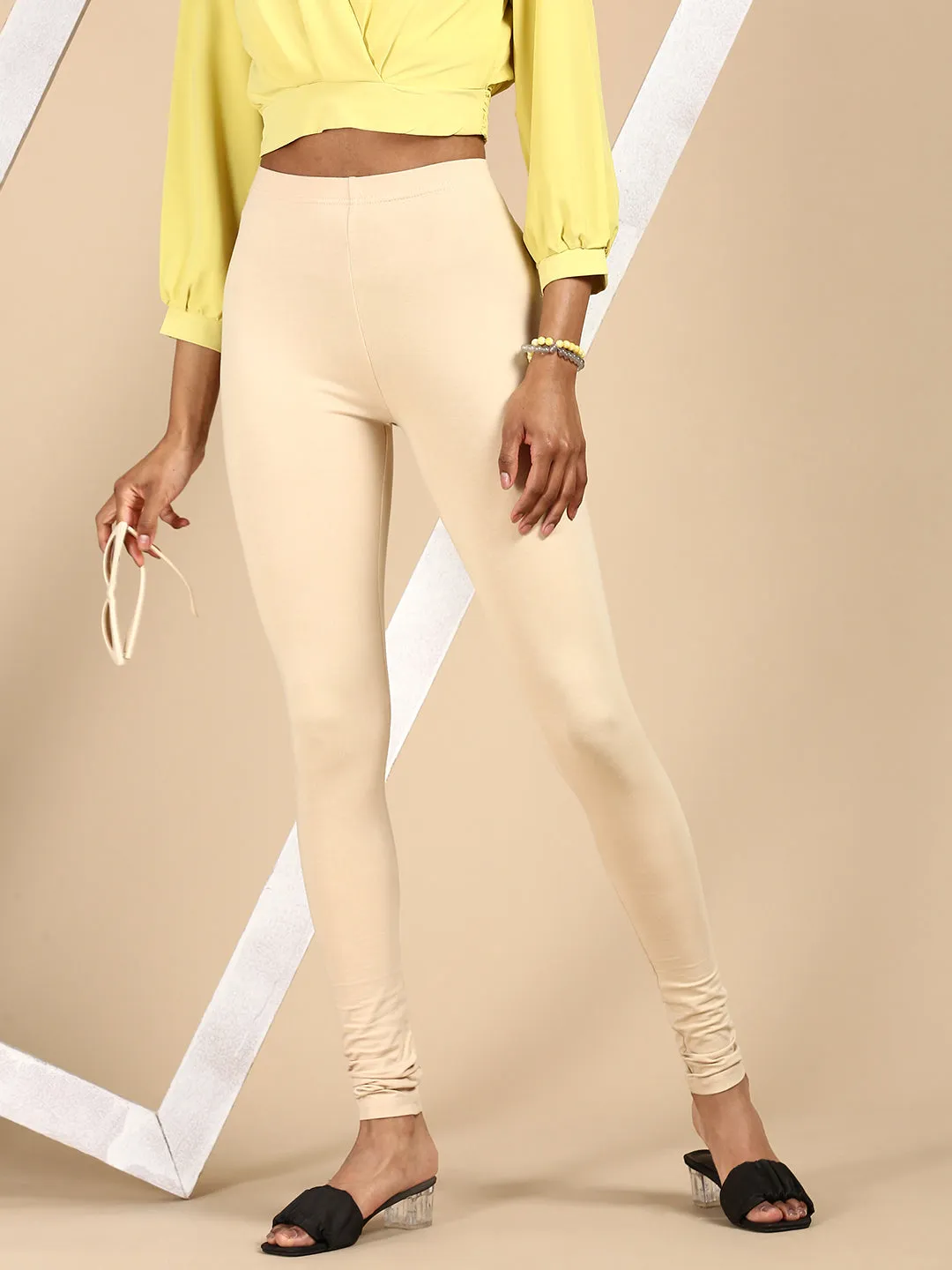 Churidar Leggings-Beige