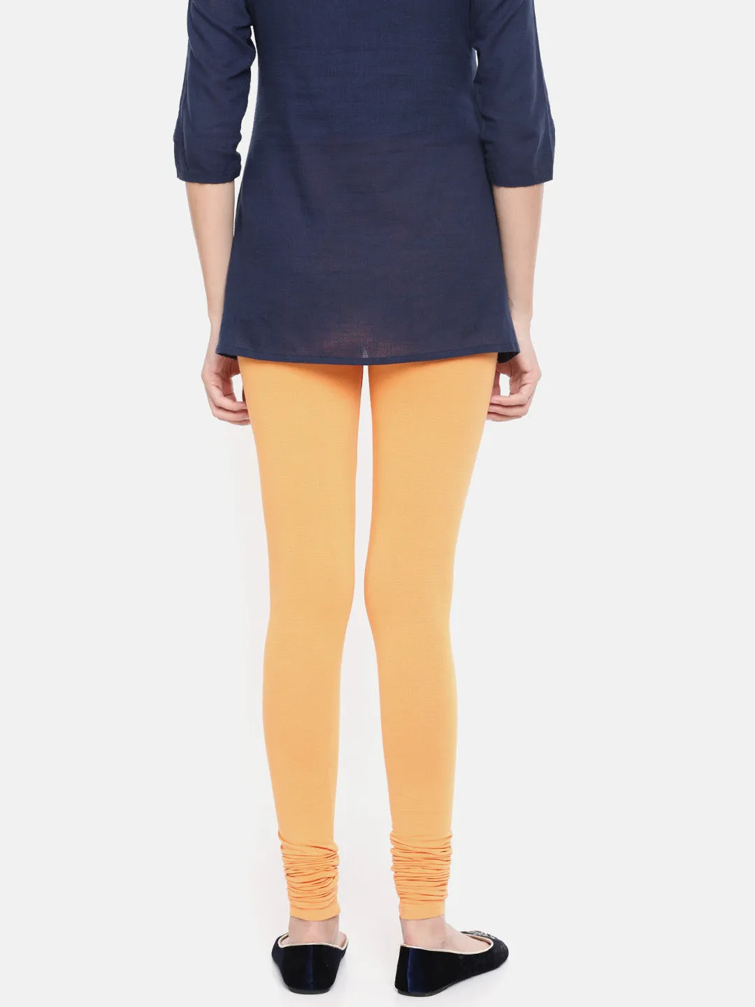 Churidar Leggings-Light Orange