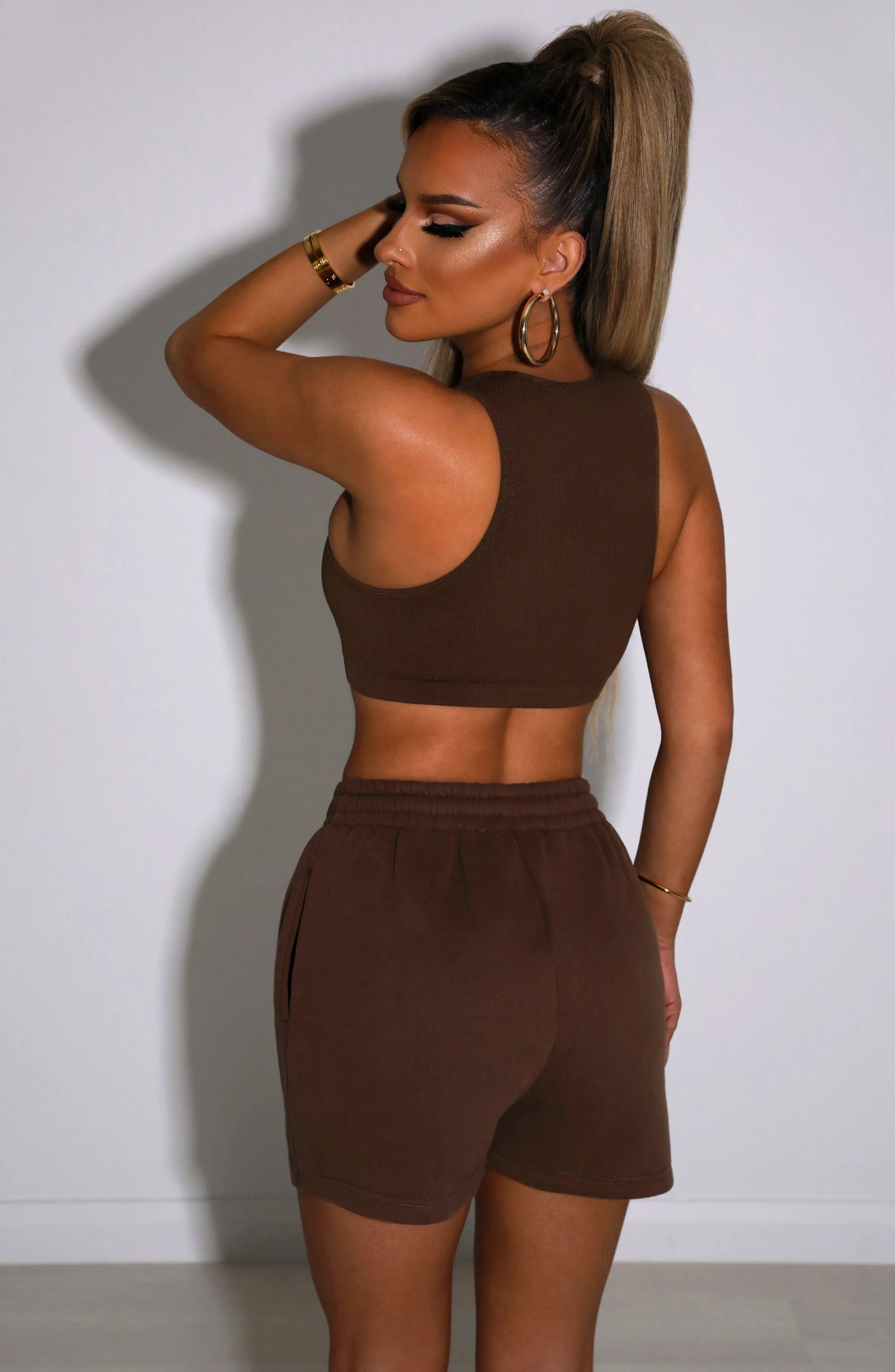 Cora Luxe Shorts - Chocolate: Trendy Women's Shorts at Affordable Prices.