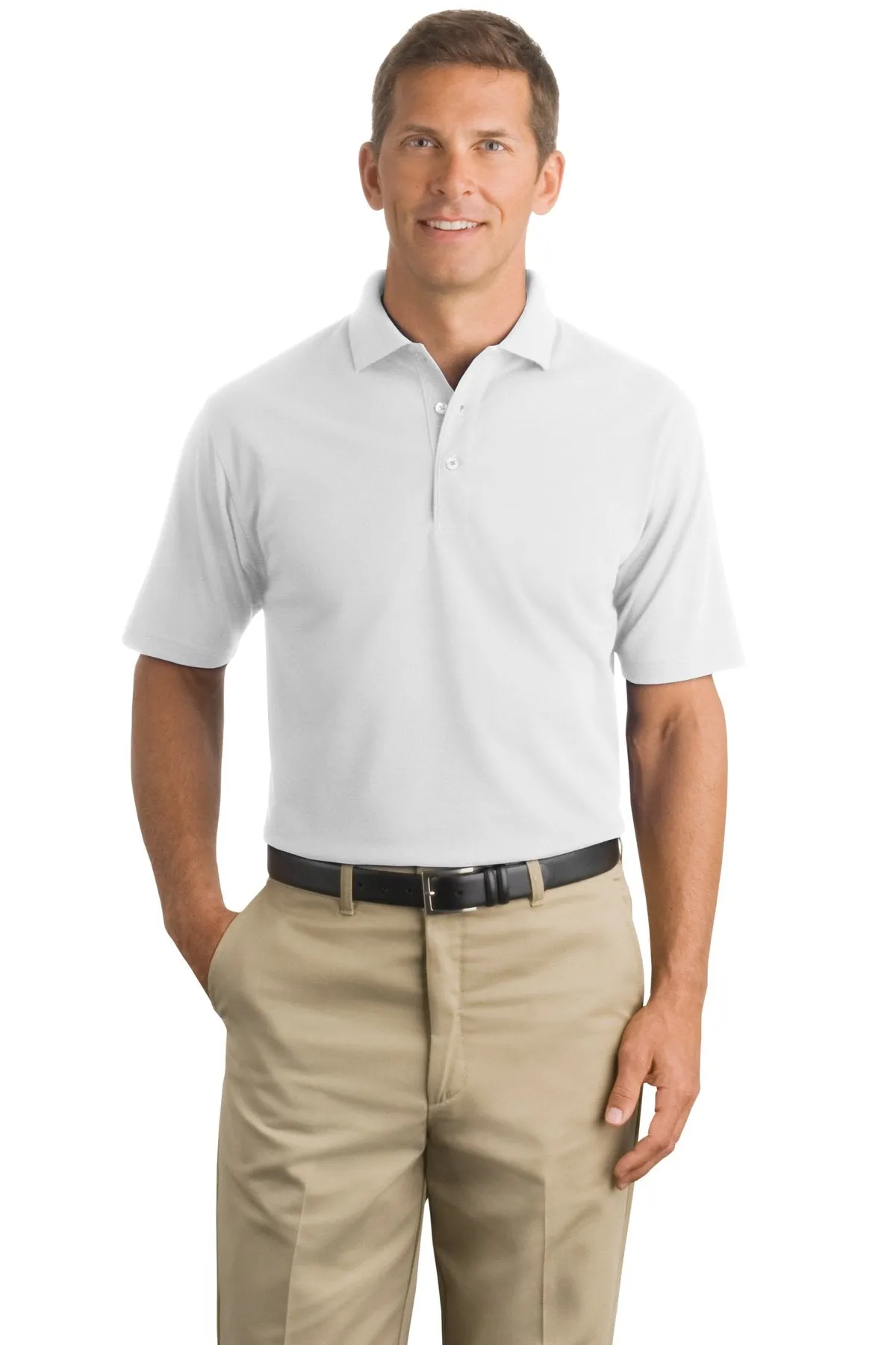 CornerStone Men's Industrial Pique Polo. CS402