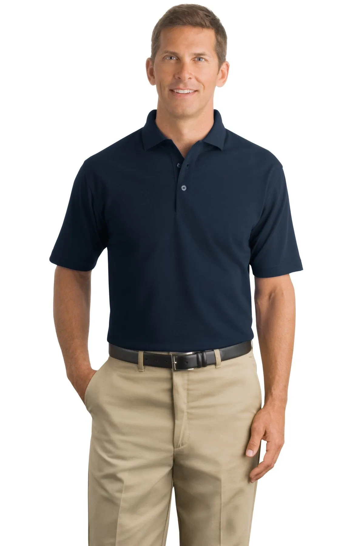 CornerStone Men's Industrial Pique Polo. CS402