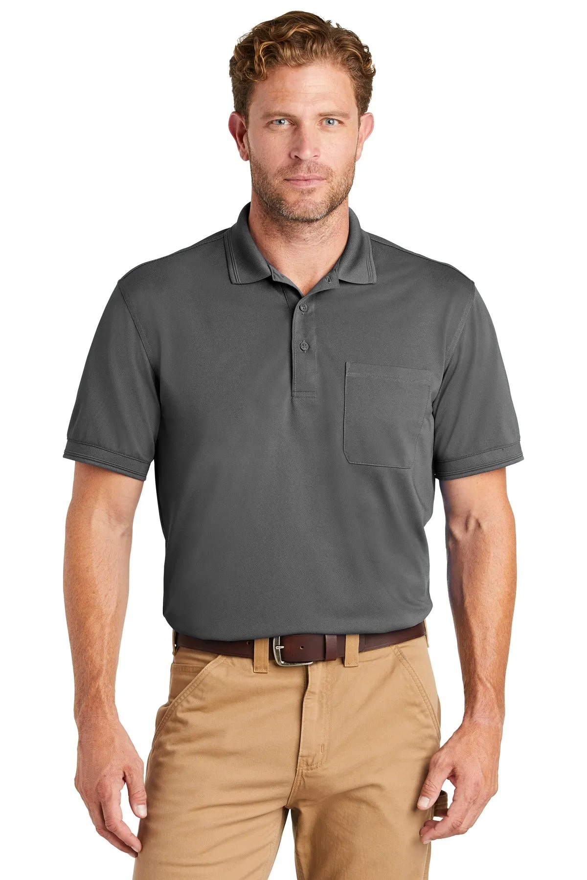 CornerStone Men's Industrial Snag-Proof Pique Pocket Polo. CS4020P