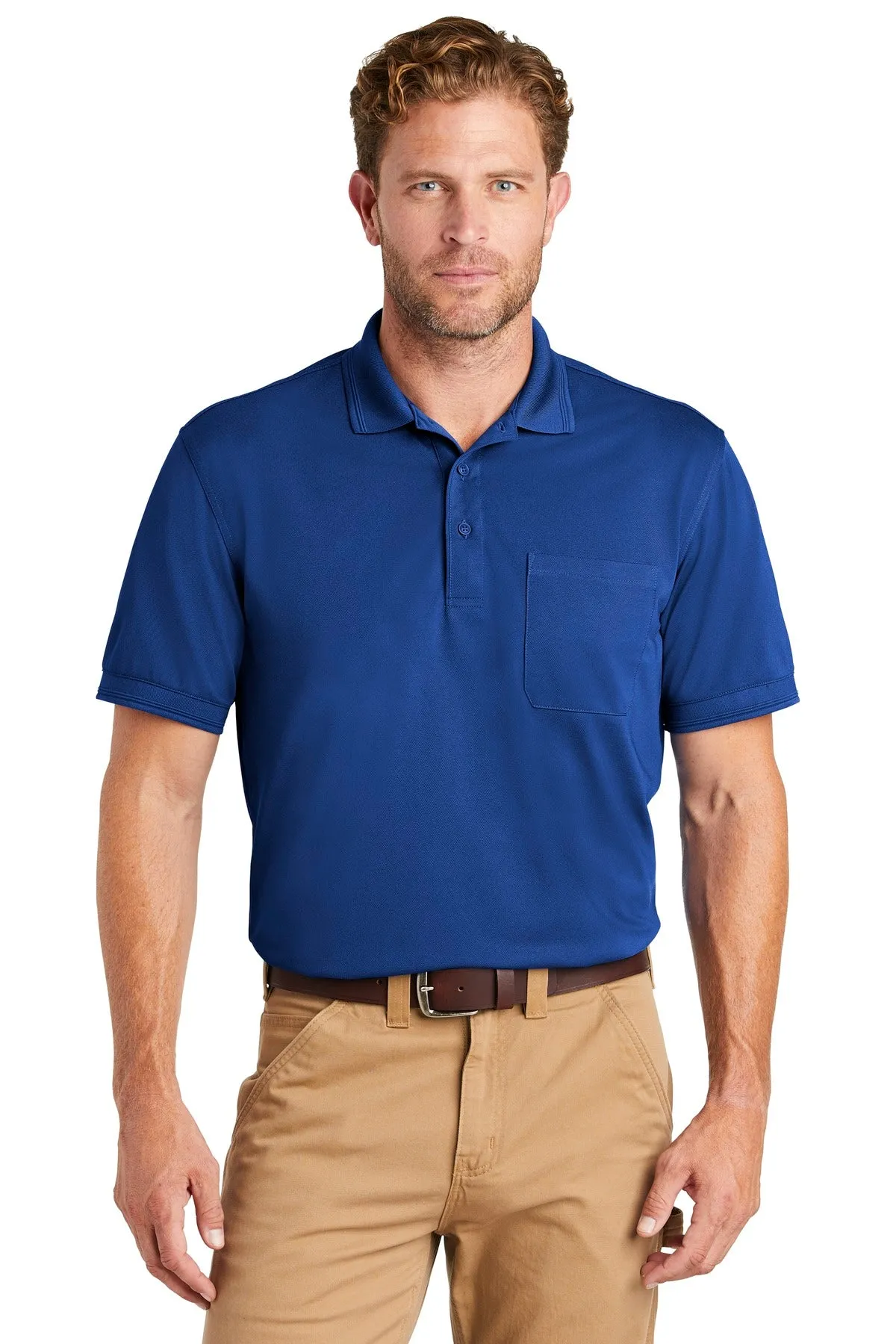 CornerStone Men's Industrial Snag-Proof Pique Pocket Polo. CS4020P