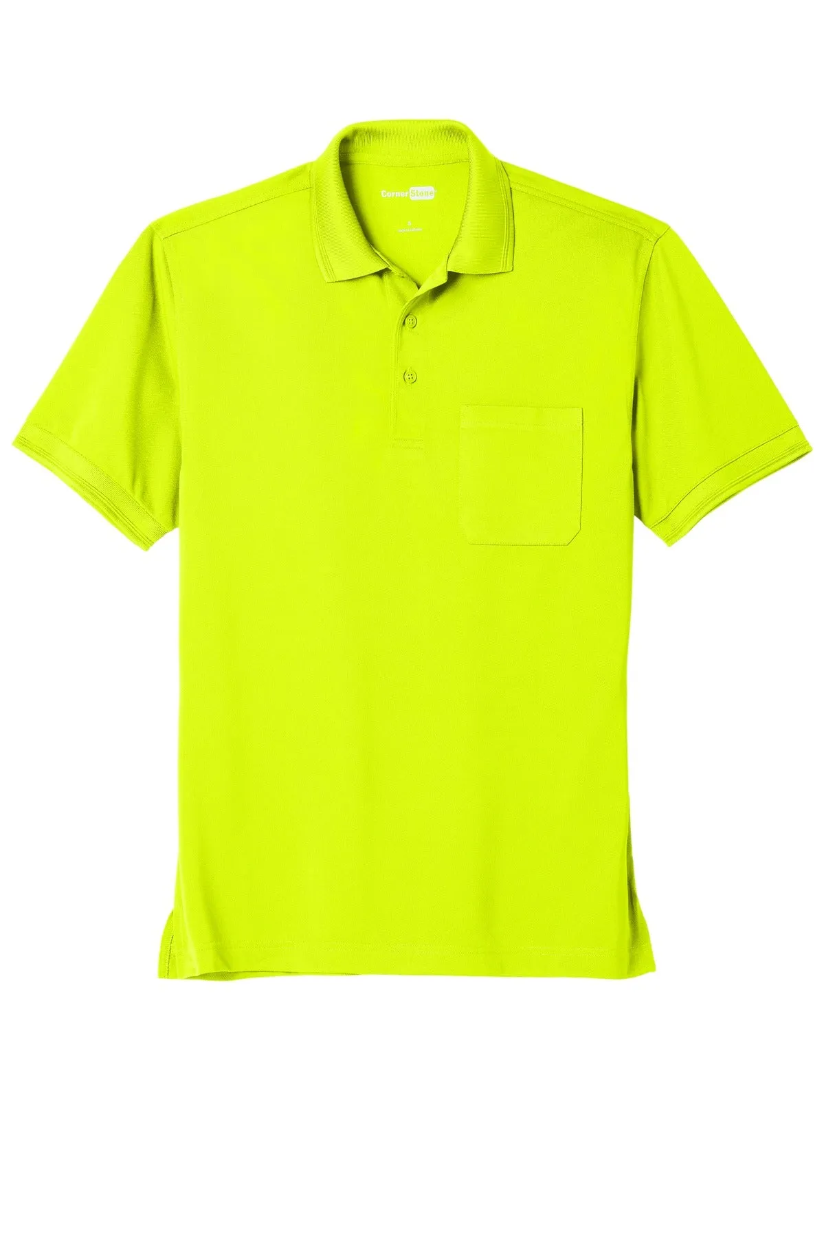 CornerStone Men's Industrial Snag-Proof Pique Pocket Polo. CS4020P