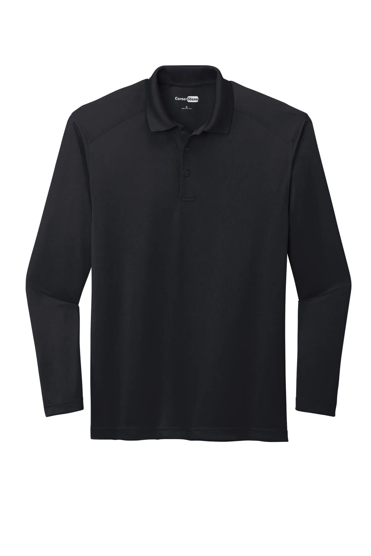 CornerStone Men's Select Lightweight Snag-Proof Long Sleeve Polo. CS418LS