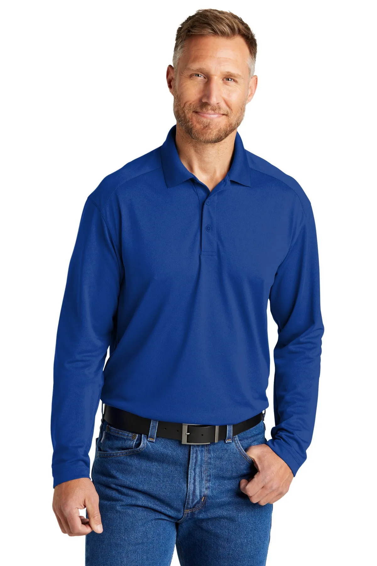 CornerStone Men's Select Lightweight Snag-Proof Long Sleeve Polo. CS418LS