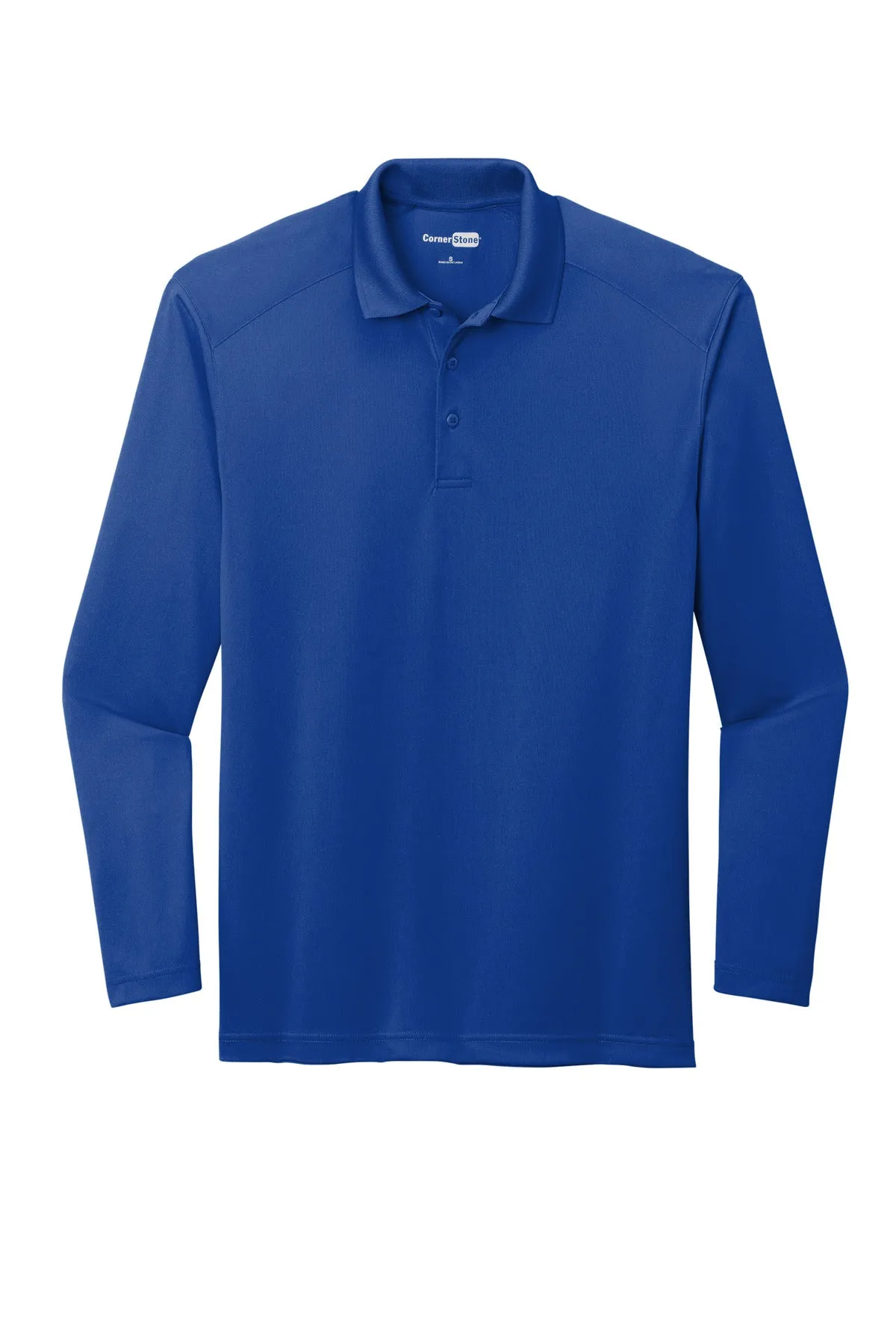 CornerStone Men's Select Lightweight Snag-Proof Long Sleeve Polo. CS418LS