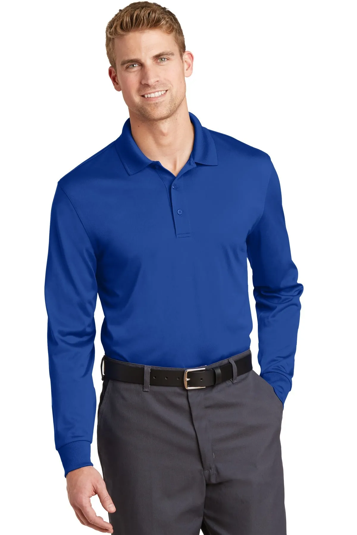 CornerStone Men's Select Snag-Proof Long Sleeve Polo. CS412LS