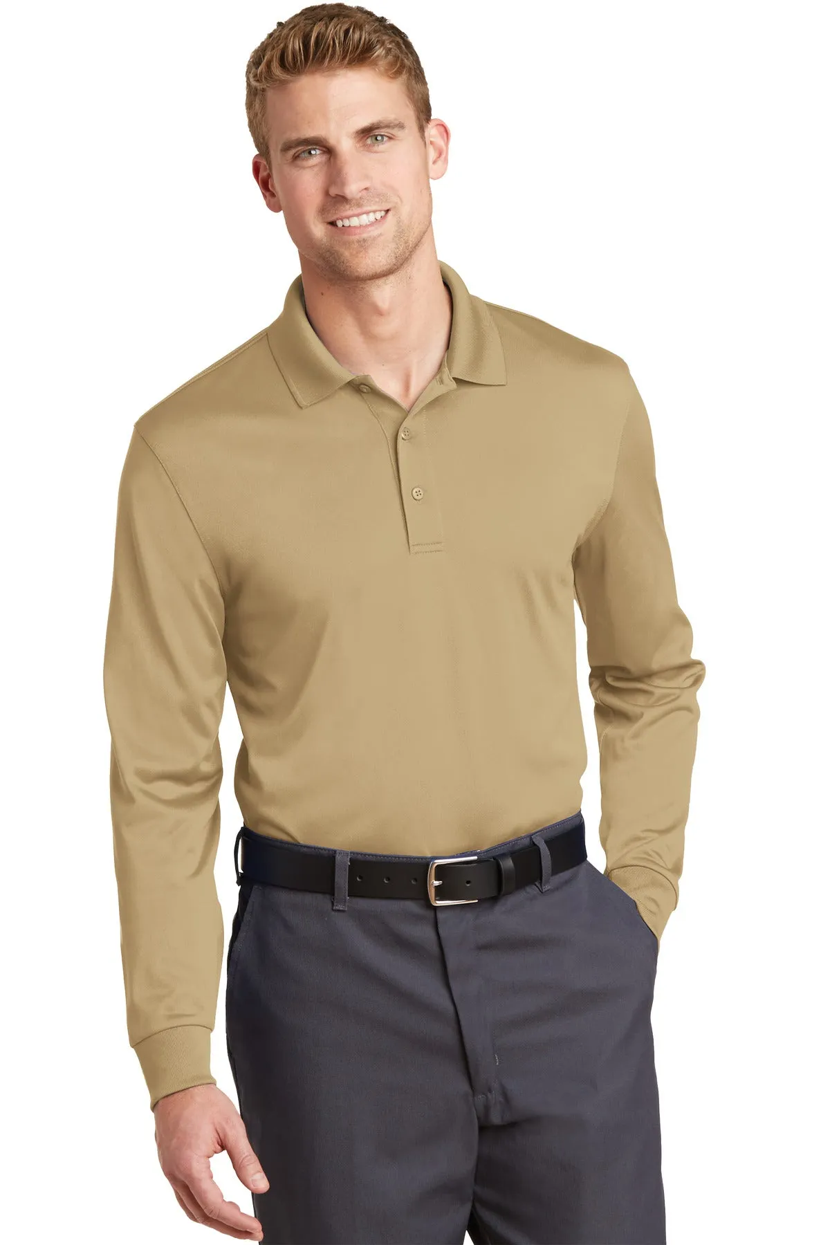 CornerStone Men's Select Snag-Proof Long Sleeve Polo. CS412LS