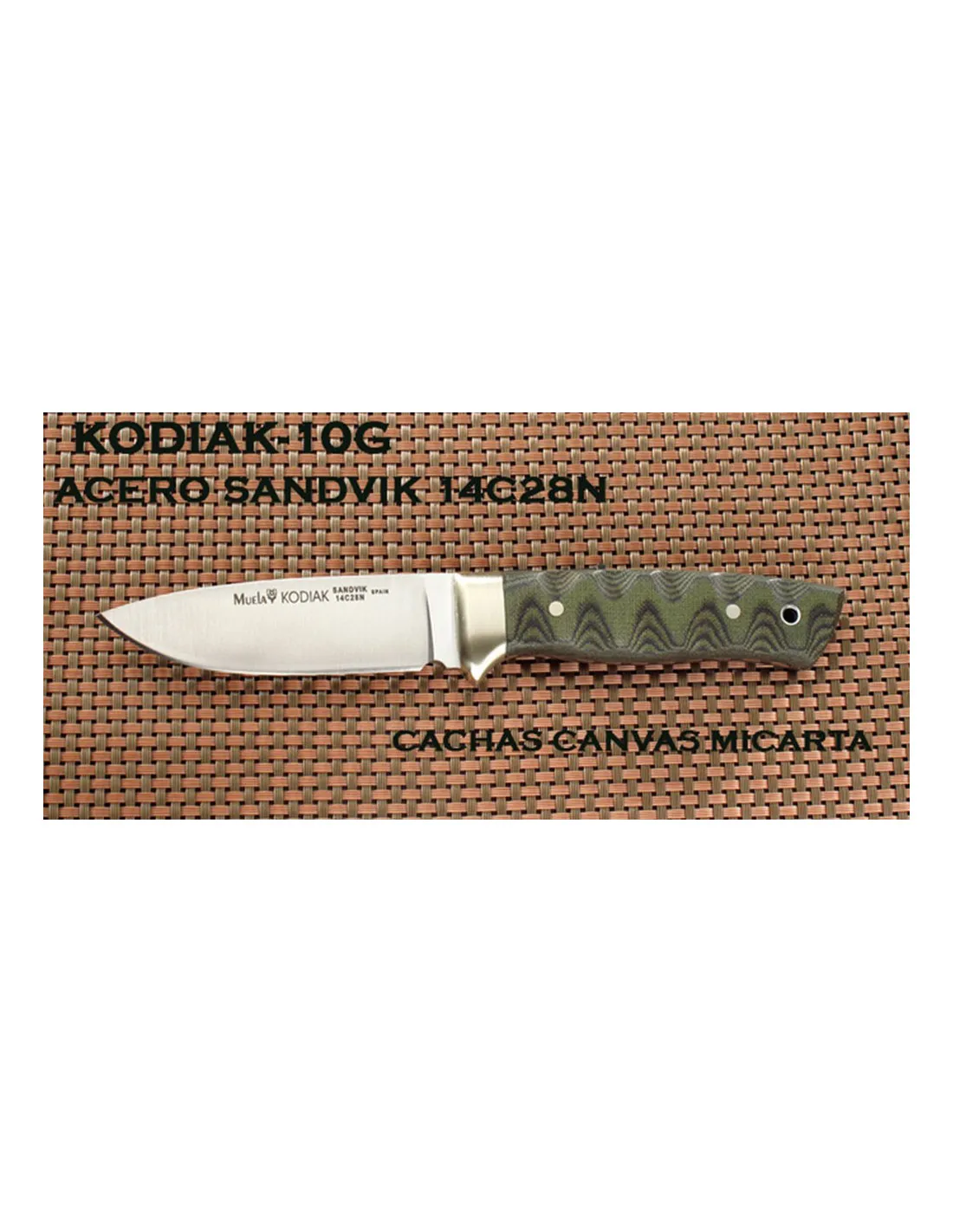 Cuchillos Kodiak en acero sandvik sueco