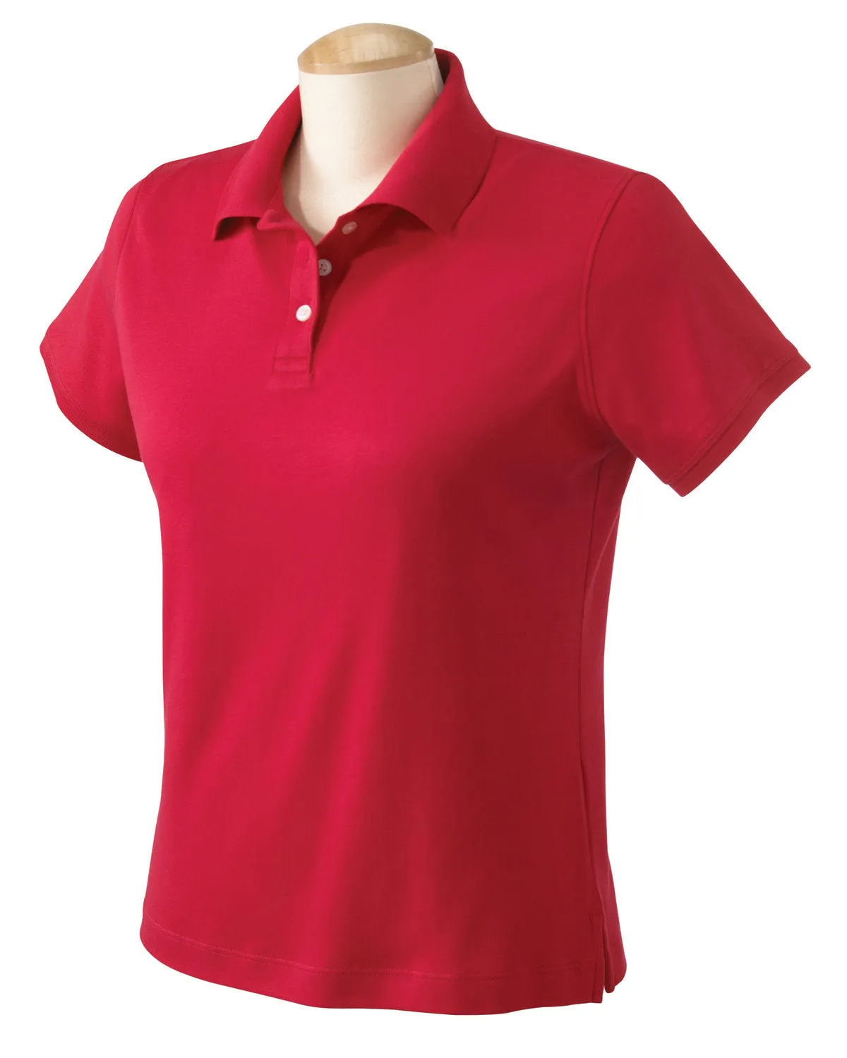 Devon & Jones Ladies' Solid Perfect Pima Interlock Polo