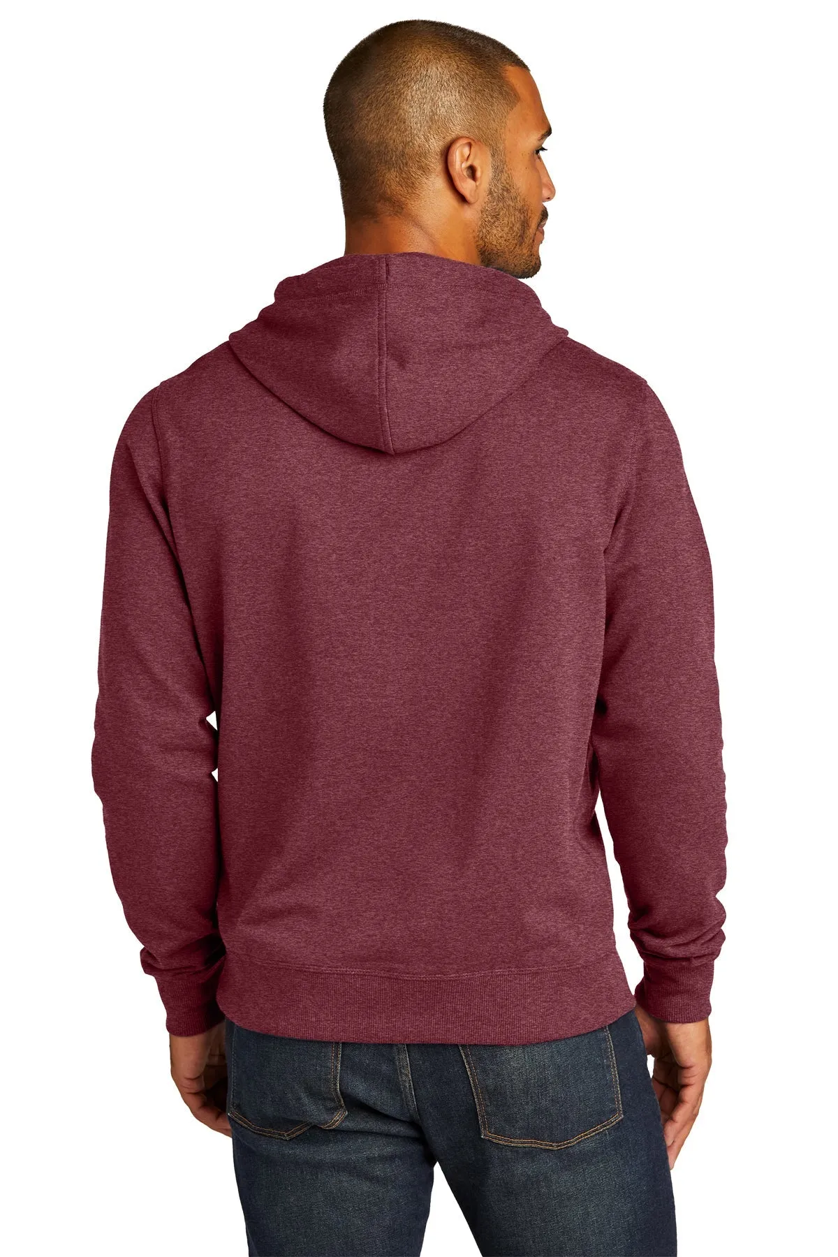 District Re-Fleece Hoodies, Maroon Heather