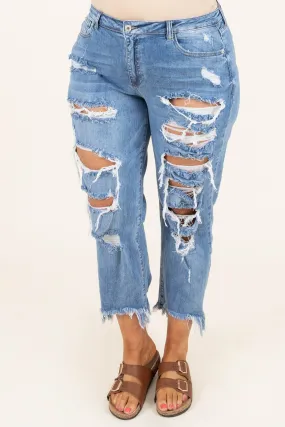 Do It Girlfriend Jeans, Medium Wash