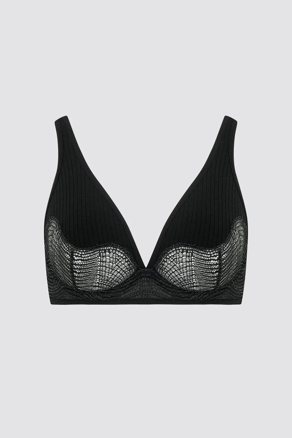 Ease Marlene Shoulder Bra Pitch Black