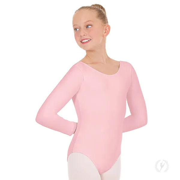 Eurotard Long Sleeve Cotton Leotard for Kids